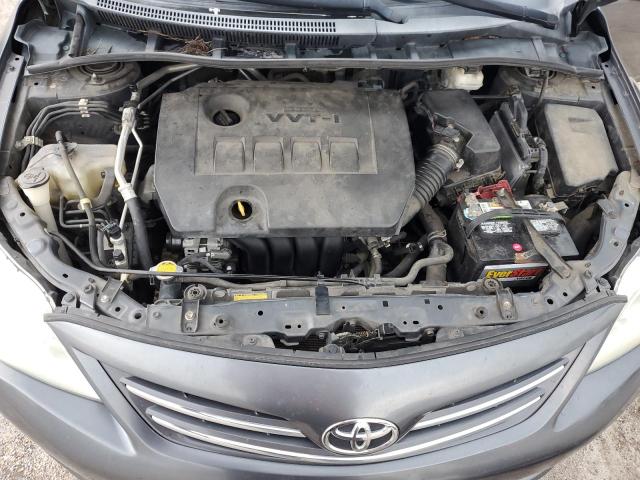 2T1BU4EE0DC990507 - 2013 TOYOTA COROLLA BASE GRAY photo 11
