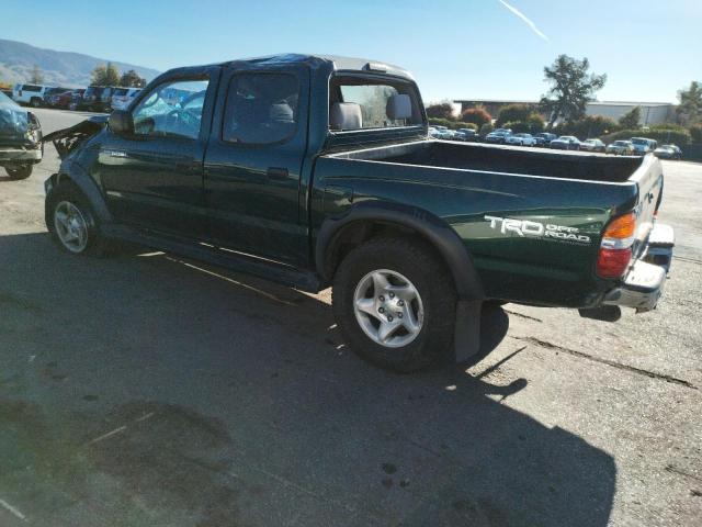 5TEGN92N52Z081089 - 2002 TOYOTA TACOMA DOUBLE CAB PRERUNNER GREEN photo 2
