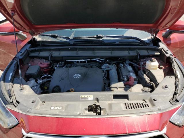 5TDGZRAHXMS064305 - 2021 TOYOTA HIGHLANDER XLE 红色 照片 12