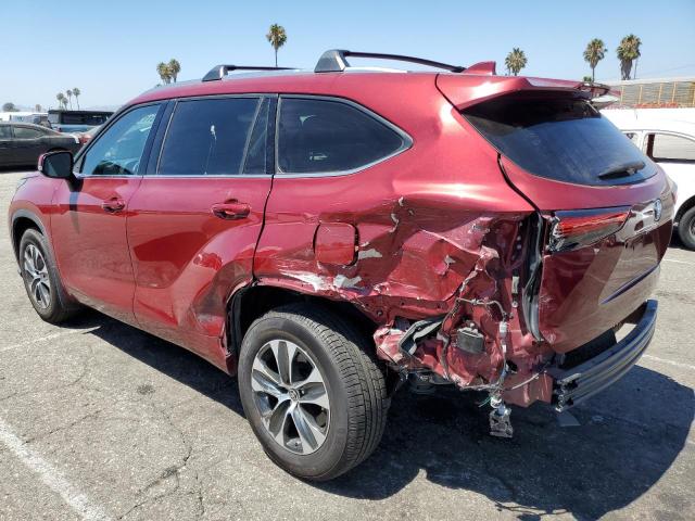 5TDGZRAHXMS064305 - 2021 TOYOTA HIGHLANDER XLE 红色 照片 2