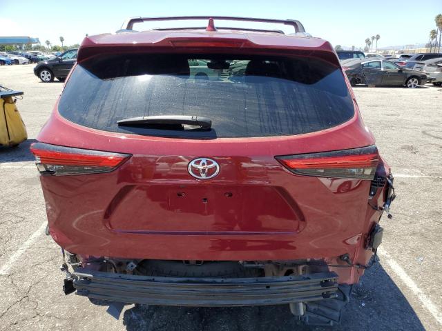 5TDGZRAHXMS064305 - 2021 TOYOTA HIGHLANDER XLE 红色 照片 6