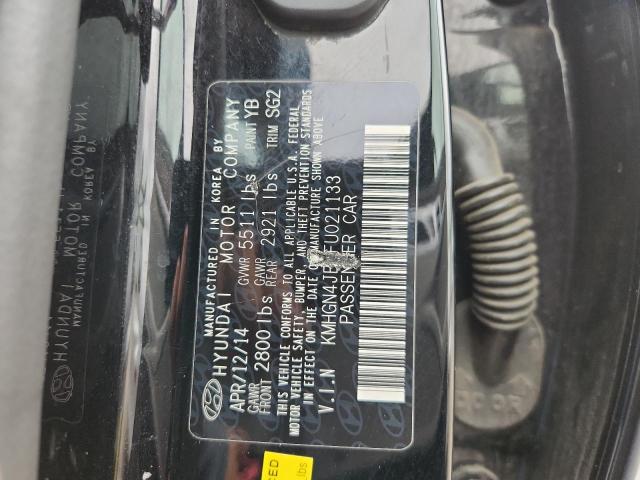 KMHGN4JE3FU021133 - 2015 HYUNDAI GENESIS 3.8L BLACK photo 12