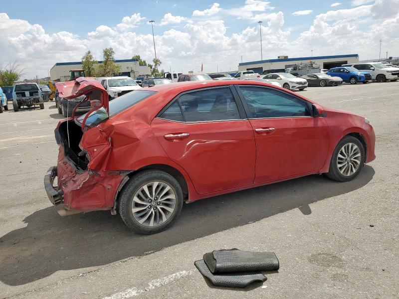 5YFBURHE5JP749823 - 2018 TOYOTA COROLLA L RED photo 3