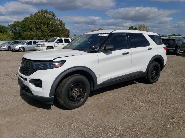 1FM5K8AB5MGA86803 - 2021 FORD EXPLORER POLICE INTERCEPTOR Սպիտակ լուսանկար 1