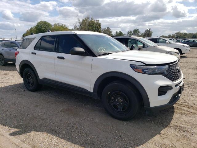 1FM5K8AB5MGA86803 - 2021 FORD EXPLORER POLICE INTERCEPTOR Սպիտակ լուսանկար 4