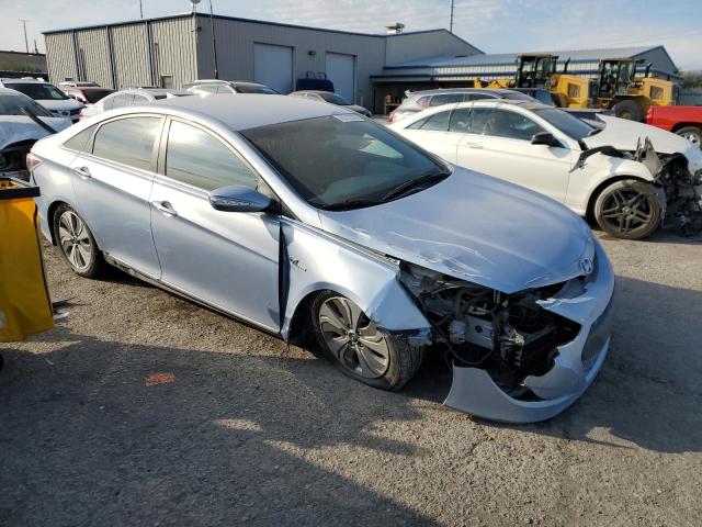 KMHEC4A44DA087404 - 2013 HYUNDAI SONATA HYBRID BLUE photo 4