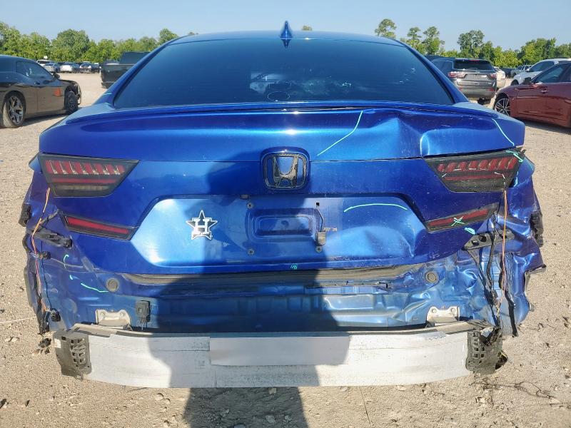 1HGCV1F35KA044502 - 2019 HONDA ACCORD SPORT Синий фото 6