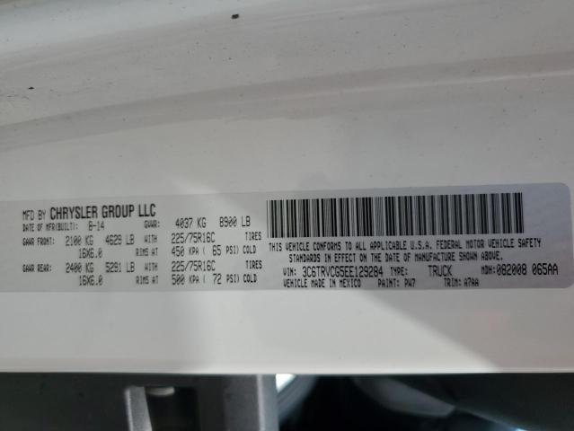 3C6TRVCG5EE129284 - 2014 RAM PROMASTER 2500 HIGH Սպիտակ լուսանկար 13