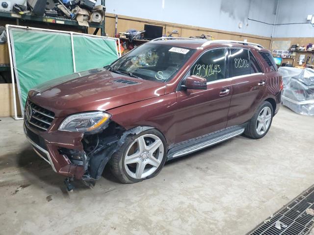4JGDA5HB1FA513466 - 2015 MERCEDES-BENZ ML 350 4MATIC BURGUNDY photo 1