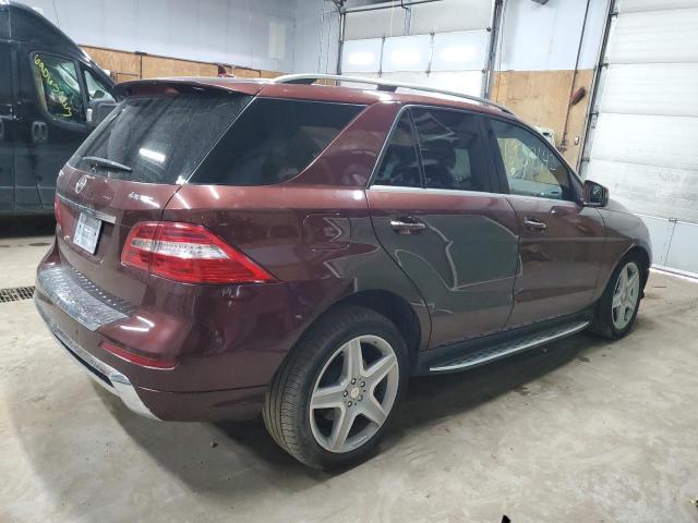 4JGDA5HB1FA513466 - 2015 MERCEDES-BENZ ML 350 4MATIC BURGUNDY photo 3