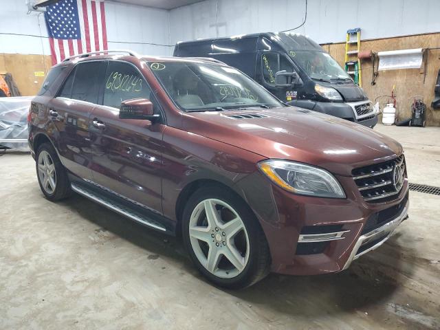 4JGDA5HB1FA513466 - 2015 MERCEDES-BENZ ML 350 4MATIC BURGUNDY photo 4