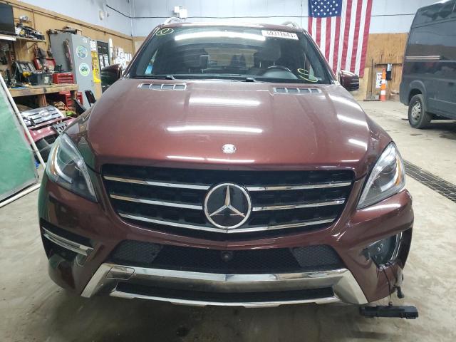 4JGDA5HB1FA513466 - 2015 MERCEDES-BENZ ML 350 4MATIC BURGUNDY photo 5