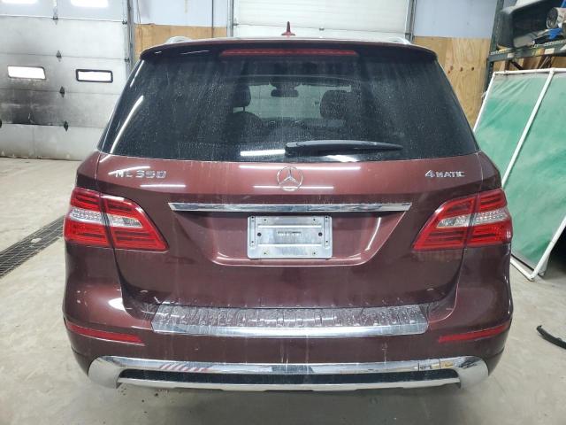 4JGDA5HB1FA513466 - 2015 MERCEDES-BENZ ML 350 4MATIC BURGUNDY photo 6