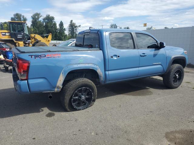 3TMCZ5AN8KM281376 - 2019 TOYOTA TACOMA DOUBLE CAB BLUE photo 3