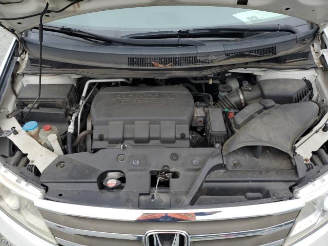 5FNRL5H44BB034398 - 2011 HONDA ODYSSEY EX WHITE photo 12