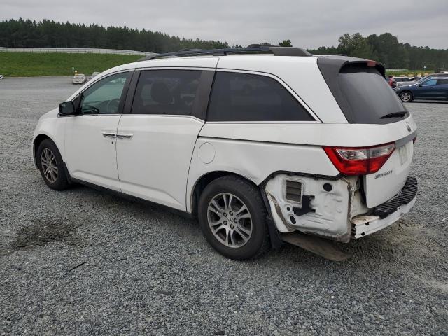 5FNRL5H44BB034398 - 2011 HONDA ODYSSEY EX WHITE photo 2