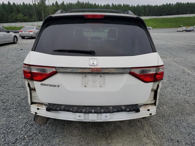 5FNRL5H44BB034398 - 2011 HONDA ODYSSEY EX WHITE photo 6