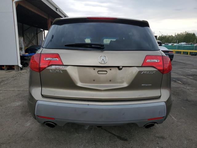 2HNYD284X9H501541 - 2009 ACURA MDX TECHNOLOGY TAN photo 6