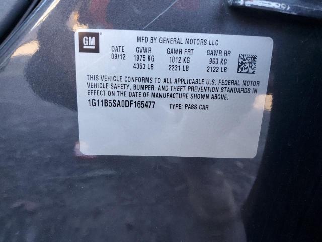 1G11B5SA0DF165477 - 2013 CHEVROLET MALIBU LS GRAY photo 13