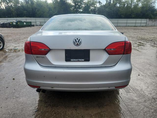 3VW2K7AJ5DM269145 - 2013 VOLKSWAGEN JETTA BASE SILVER photo 6