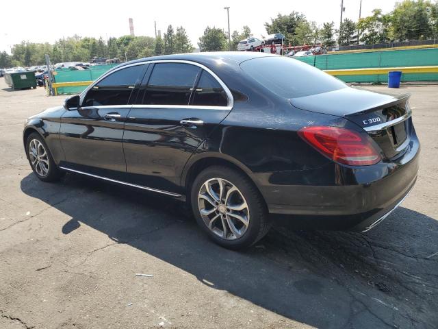 55SWF4KB5HU179288 - 2017 MERCEDES-BENZ C 300 4MATIC BLACK photo 2