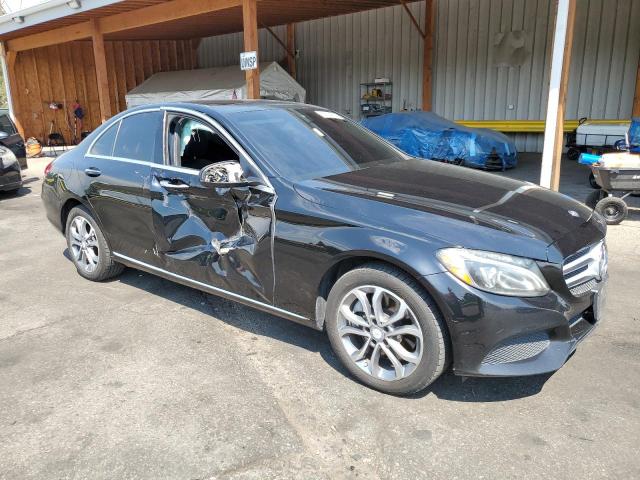 55SWF4KB5HU179288 - 2017 MERCEDES-BENZ C 300 4MATIC BLACK photo 4