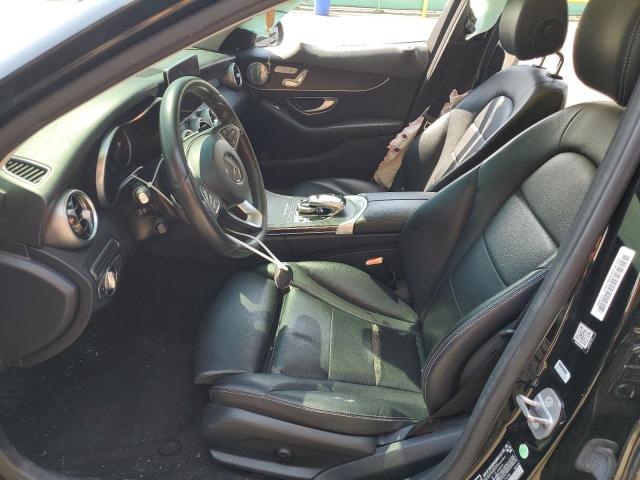 55SWF4KB5HU179288 - 2017 MERCEDES-BENZ C 300 4MATIC BLACK photo 7