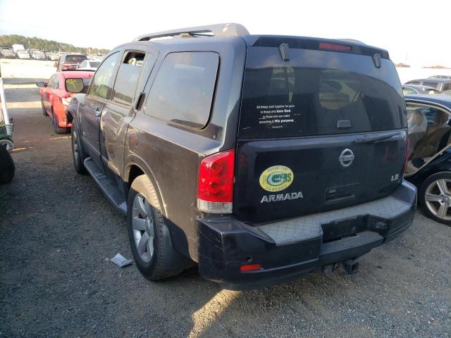 5N1AA08C88N629970 - 2008 NISSAN ARMADA SE BLACK photo 3