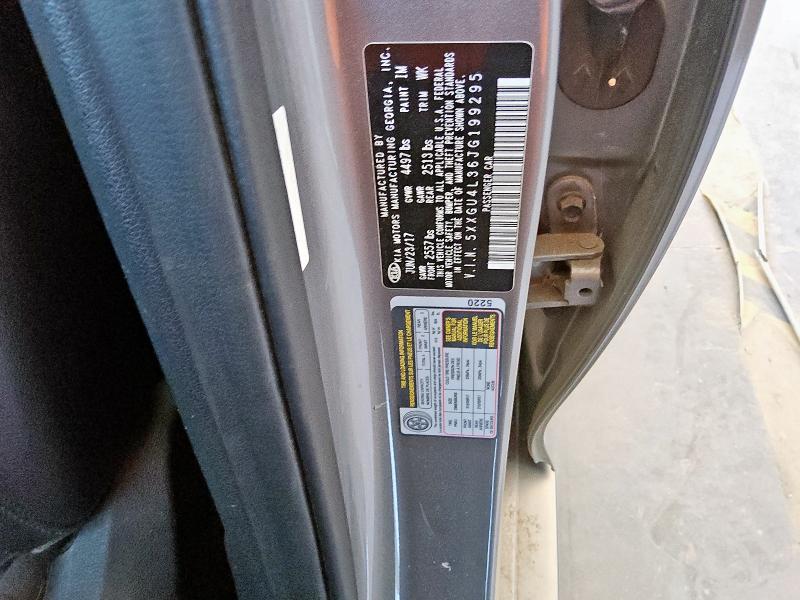 5XXGU4L36JG199295 - 2018 KIA OPTIMA EX თაფლისფერი ფოტო 12