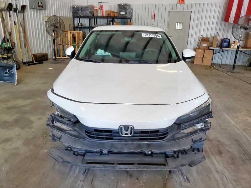 2HGFE2F26NH511877 - 2022 HONDA CIVIC LX WHITE photo 5