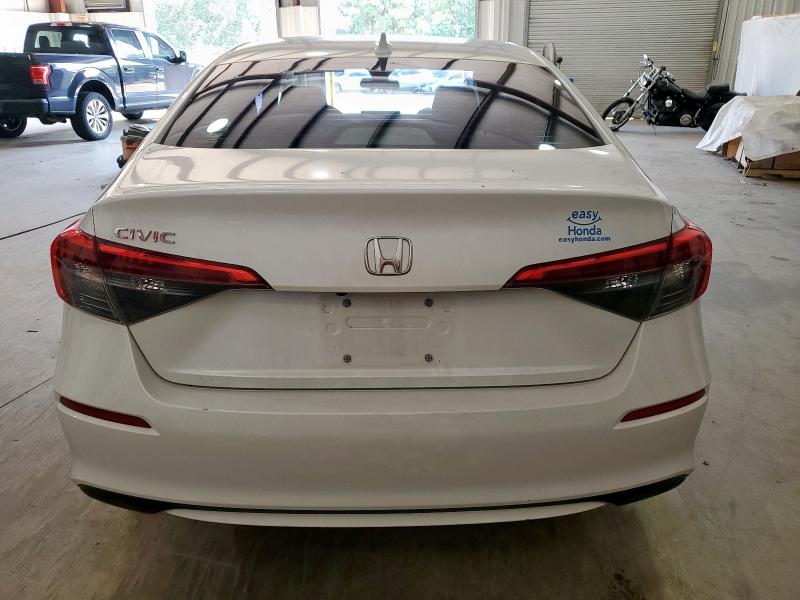 2HGFE2F26NH511877 - 2022 HONDA CIVIC LX WHITE photo 6