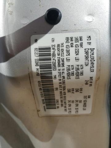 3C4FY48B14T280553 - 2004 CHRYSLER PT CRUISER SILVER photo 12