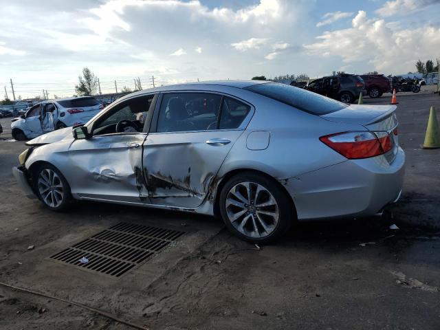1HGCR2F5XFA116909 - 2015 HONDA ACCORD SPORT SILVER photo 2