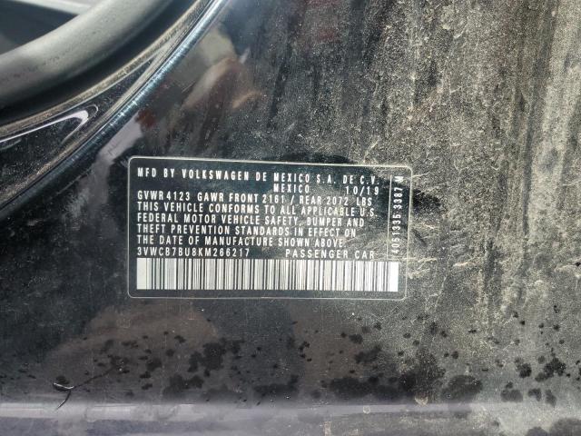 3VWCB7BU8KM266217 - 2019 VOLKSWAGEN JETTA S 黑色 照片 13