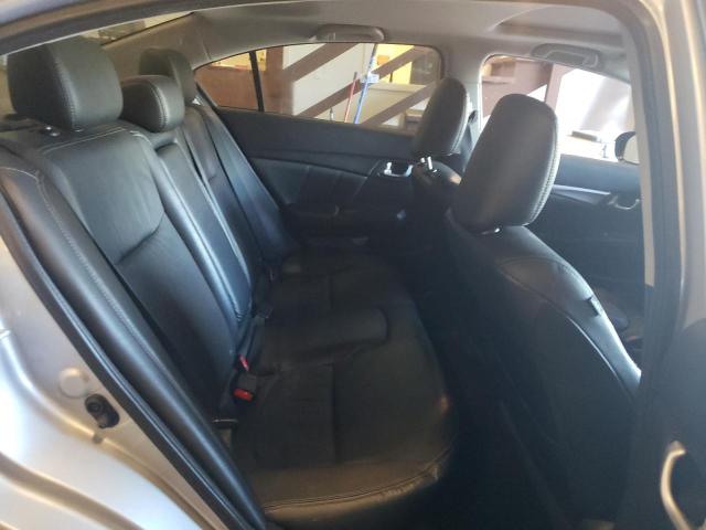 19XFB2F94EE056141 - 2014 HONDA CIVIC EXL ვერცხლისფერი ფოტო 10