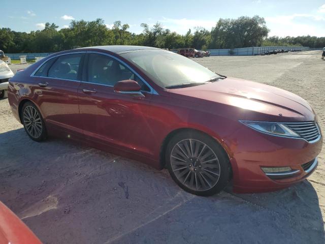 3LN6L2LU3FR602343 - 2015 LINCOLN MKZ HYBRID RED photo 4