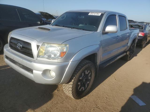 5TELU42N85Z135171 - 2005 TOYOTA TACOMA DOUBLE CAB SILVER photo 1