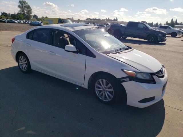19XFB2F85CE306796 - 2012 HONDA CIVIC EX WHITE photo 4