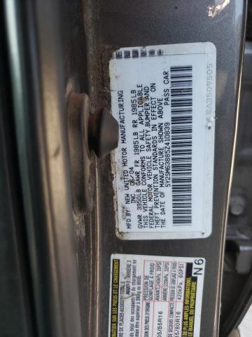 5Y2SM63885Z410839 - 2005 PONTIAC VIBE GRAY photo 12