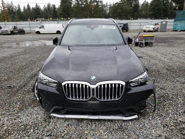 5UX53DP02P9S20819 - 2023 BMW X3 XDRIVE30I BLACK photo 5