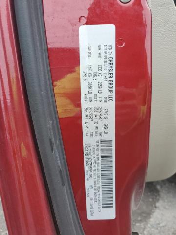 2C4RC1BG9FR595797 - 2015 CHRYSLER TOWN & COU TOURING RED photo 13