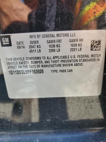 1G11D5SL6FF163926 - 2015 CHEVROLET MALIBU 2LT BLACK photo 13