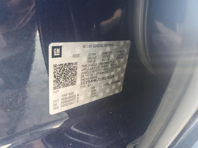 1GYS4HKJ0JR274128 - 2018 CADILLAC ESCALADE ESV LUXURY Qara foto 13