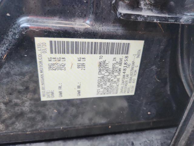 1N4AL2AP3AN481858 - 2010 NISSAN ALTIMA BASE BLACK photo 14