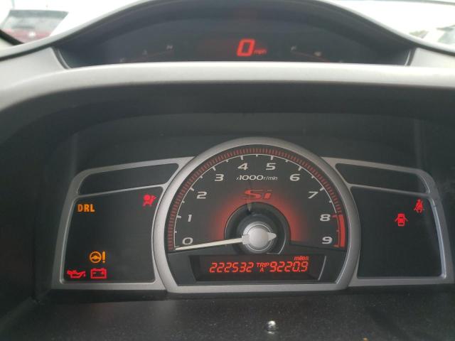 2HGFG21548H704688 - 2008 HONDA CIVIC SI SILVER photo 9