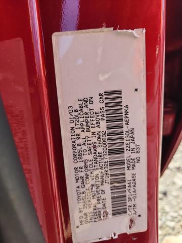 JTDBR32E732000692 - 2003 TOYOTA COROLLA CE 红色 照片 12