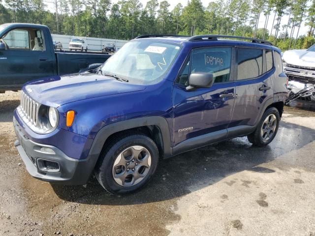 ZACCJAAB1HPF61278 - 2017 JEEP RENEGADE SPORT BLUE photo 1