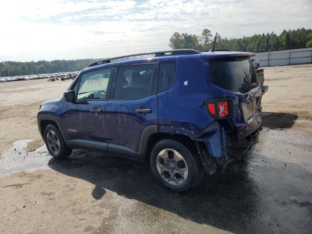 ZACCJAAB1HPF61278 - 2017 JEEP RENEGADE SPORT BLUE photo 2