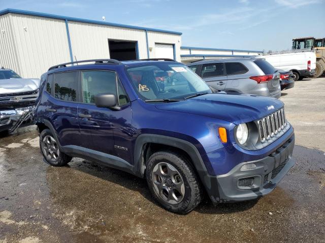 ZACCJAAB1HPF61278 - 2017 JEEP RENEGADE SPORT BLUE photo 4