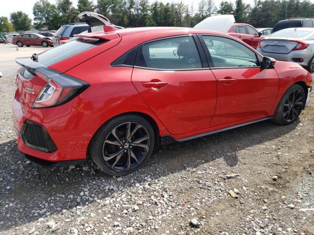 SHHFK7H94KU418497 - 2019 HONDA CIVIC SPORT TOURING RED photo 3